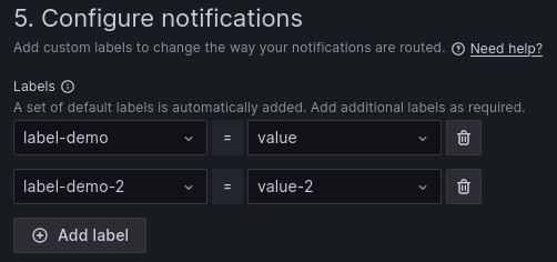 Grafana labels