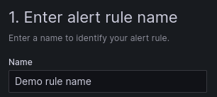 Grafana title